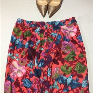 J.Crew Factory floral pencil skirt